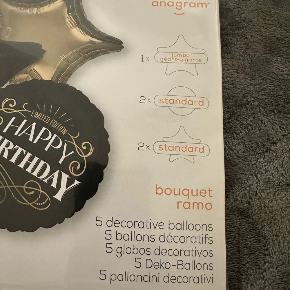 Birthday Decorations Balloons Black Gold Foil Aged To Perfection Jumbo Men Women